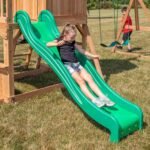Backyard Discovery Montpelier playset 8-foot wave slide and trapeze
