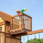 Backyard Discovery Skyfort II wave-slide playset crow's-nest telescope