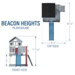 Backyard Discovery Beacon Heights playhouse safety dimensions diagram