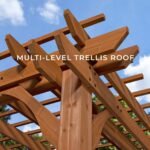 Backyard Discovery Beaumont 10 x 10 pergola corner trellis detail