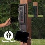 Backyard Discovery Beaumont 14 x 10 pergola PowerPort electrical outlet and USB feature
