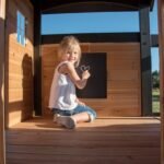 Backyard Discovery Canyon Creek gray playset lifestyle view