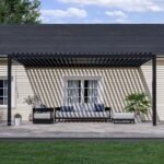 Evanston 18 ft. x 10 ft. Wall-Mounted Louvered Pergola alternate product view