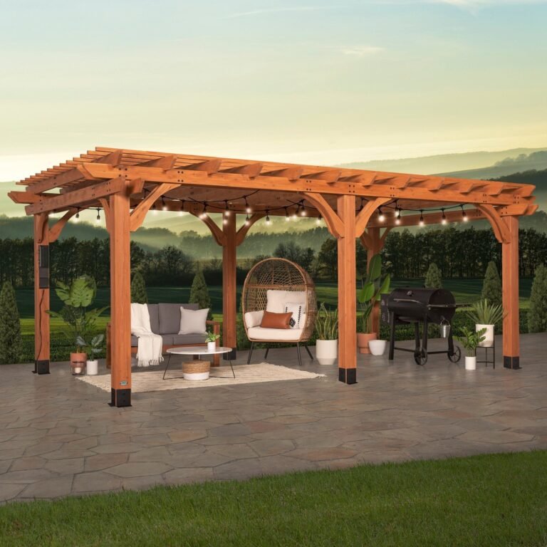 Backyard Discovery Beaumont 20 x 12 outdoor patio pergola