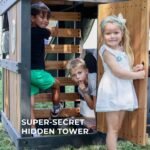 Mystic Tower Wooden Backyard Playset & Swing Set product detail view 5