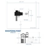 Backyard Discovery Whispering Point playset dimensions diagram