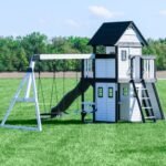 Backyard Discovery Canyon Creek White playset rear view
