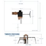 Backyard Discovery Timber Crossing playset dimensions diagram
