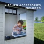 Backyard Discovery Caraway Cottage White playhouse toy kitchen
