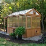 Backyard Discovery Bellerose 11 x 7 greenhouse rear view