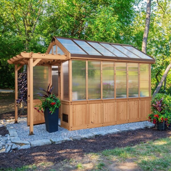 Backyard Discovery Bellerose 11 x 7 cedar backyard greenhouse