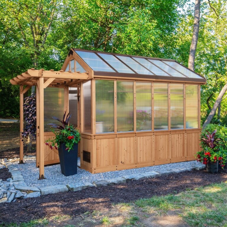 Backyard Discovery Bellerose 11 x 7 cedar backyard greenhouse
