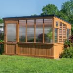 Backyard Discovery Zalie 12 x 7 wood backyard greenhouse