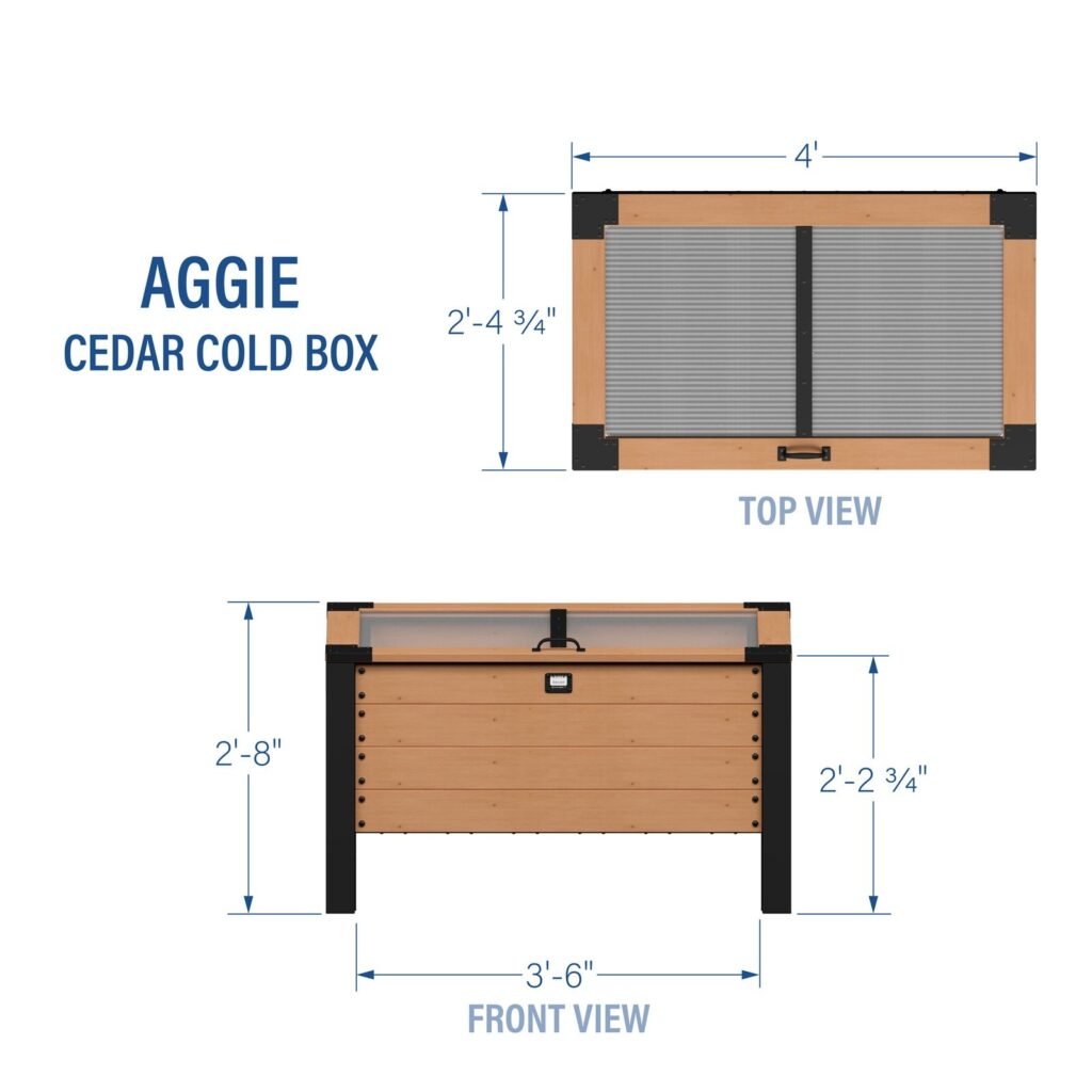 Backyard Discovery Aggie garden cold frame dimensions diagram
