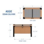 Backyard Discovery Aggie garden cold frame dimensions diagram