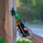 Backyard Discovery Palisade patio bar built-in bottle opener