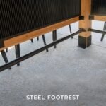 Backyard Discovery Palisade patio bar integrated footrest
