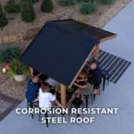 Backyard Discovery Palisade patio bar full galvanized steel roof
