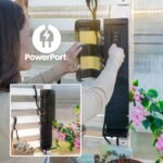 Backyard Discovery Willow White greenhouse PowerPort outlets and USB ports