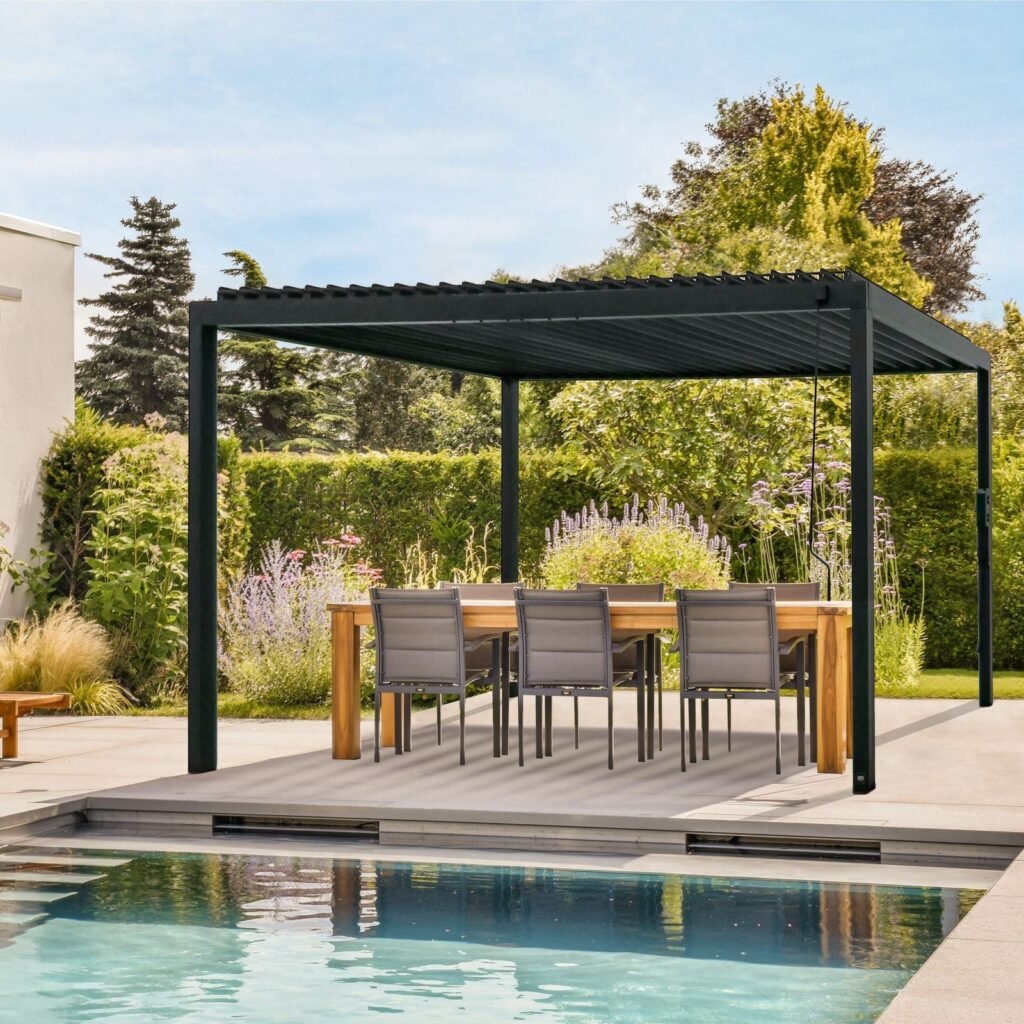 Backyard Discovery Sarasota 16 x 10 freestanding louvered pergola