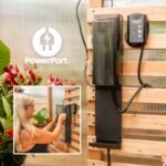 Backyard Discovery Poppy greenhouse PowerPort outlets and USB ports