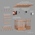 Backyard Discovery Poppy greenhouse exploded assembly view