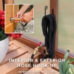 Backyard Discovery Poppy greenhouse interior and exterior hose hookup