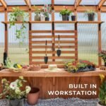 Backyard Discovery Poppy greenhouse interior workstation