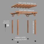 Backyard Discovery Beaumont 12 x 12 pergola exploded assembly view