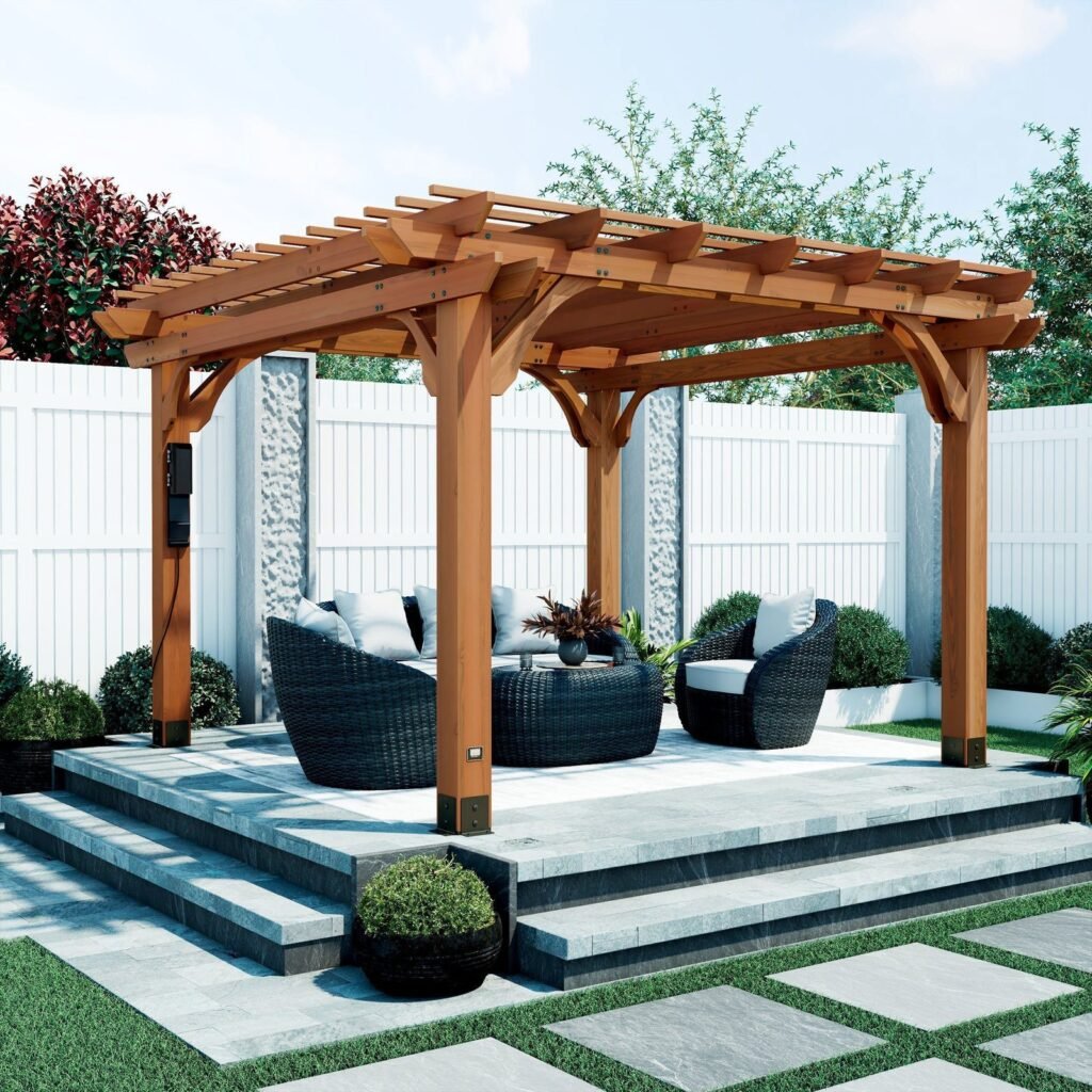 Backyard Discovery Beaumont 12 x 12 outdoor patio pergola