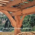 Backyard Discovery Beaumont 12 x 12 pergola structural corbel detail