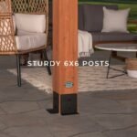 Backyard Discovery Beaumont 12 x 12 pergola sturdy cedar support posts