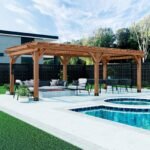 Backyard Discovery Beaumont 24 x 12 outdoor patio pergola