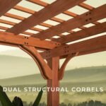 Backyard Discovery Beaumont 24 x 12 pergola decorative corbel detail