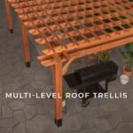 Backyard Discovery Beaumont 24 x 12 pergola roof trellis detail