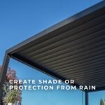 Backyard Discovery Evanston 12 x 10 pergola weather protection with adjustable louvers