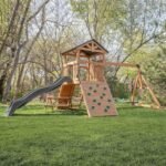 Backyard Discovery Endeavor II gray playset rear view