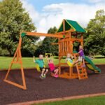 Backyard Discovery Tucson wooden playset rear view