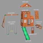 Backyard Discovery Shenandoah playset exploded assembly view