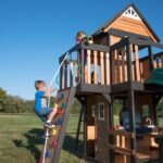 Backyard Discovery Canyon Creek gray playset alternate view