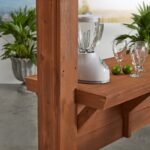 Ashland 14 ft. x 10 ft. Outdoor Patio Pergola PowerPort and electrical feature detail
