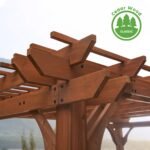 Backyard Discovery Ashland pergola corner and trellis detail