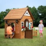 Backyard Discovery Aspen wooden kids backyard playhouse