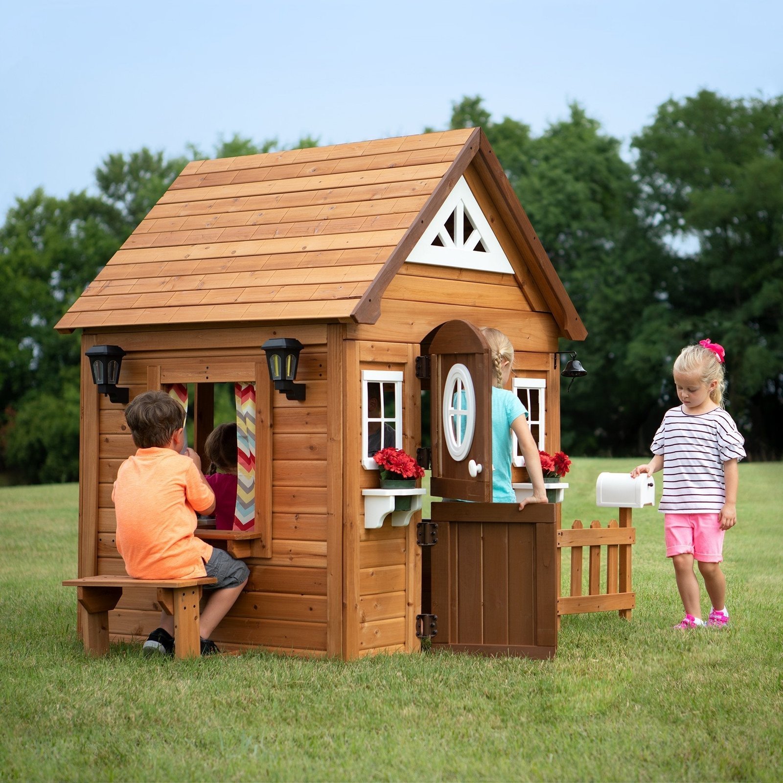 Aspen-Playhouse-Main.jpg Backyard Discovery Aspen wooden kids backyard playhouse