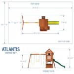Backyard Discovery Atlantis playset dimensions diagram