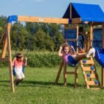 Backyard Discovery Aurora playset two belt swings