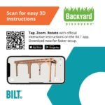 Beaumont 20 ft. x 12 ft. Outdoor Patio Pergola BILT guided assembly information