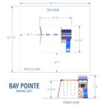 Backyard Discovery Bay Pointe playset dimensions diagram