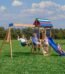 Backyard Discovery Bay Pointe wooden backyard playset and swing set