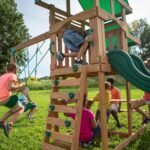Backyard Discovery Belmont wooden playset rear view